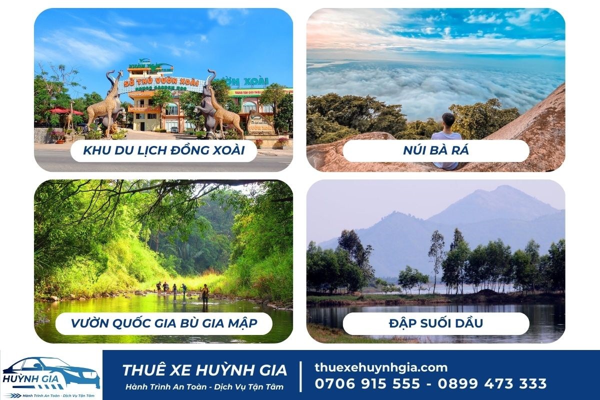 Các điểm điểm du lịch tại Bình Phước